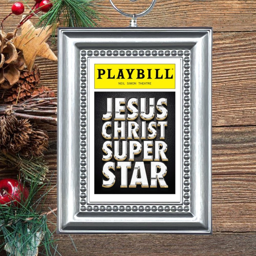 Jesus Christ Superstar Broadway Musical Playbill Christmas Tree Ornament